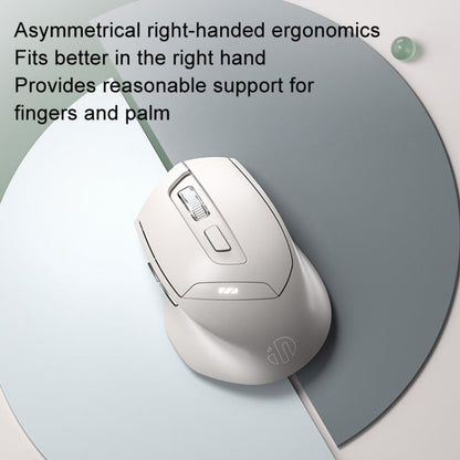 Inphic DR6 2.4G Wireless + Bluetooth 5.0/4.0 Tri-mode Charging Mute Office Gaming Computer Mouse, DR6