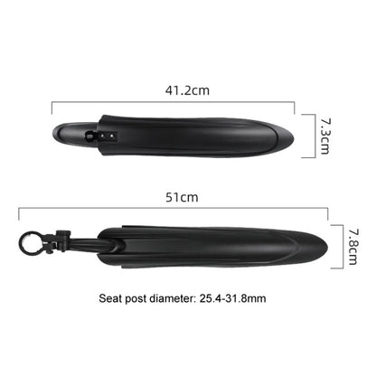 Bike Fenders Set Widen Lengthen Bicycle MTB Front Rear Quick Release Mudguard, 08CY0007