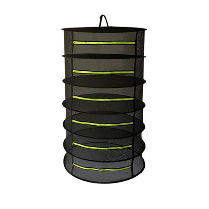 60cm Foldable Hanging Herb Plant Drying Net With Zipper, 2 Layer, 4 Layer, 6 Layer, 8 Layer