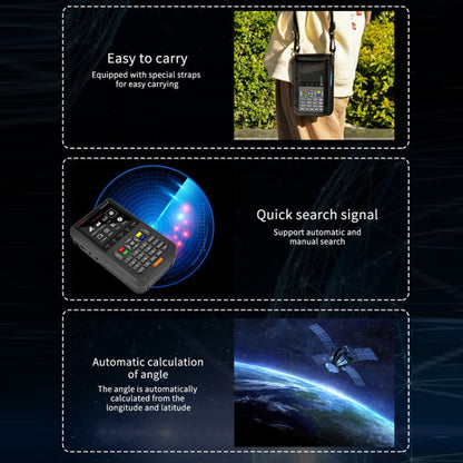 GTMedia Full HD Digital Satellite Finder With 3.5 Inch LCD Screen, Without Bag