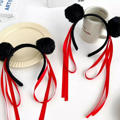 Nezha Cosplay Prop Headband Children Performance Cute Marble-Head Hairball Hair Accessories