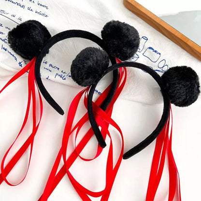 Nezha Cosplay Prop Headband Children Performance Cute Marble-Head Hairball Hair Accessories