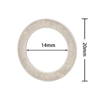 ZTTO Bicycle Pedal Stainless Steel Washer Mountain Bike Disc Protection Gasket, 20pcs