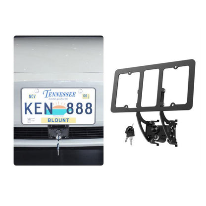 For Tesla Model 3/Y American Standard Anti-Theft Vertical License Plate Frame With Lock