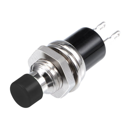 10 PCS 7mm Thread Multicolor 2 Pins Momentary Push Button Switch