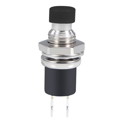 10 PCS 7mm Thread Multicolor 2 Pins Momentary Push Button Switch
