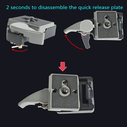 BEXIN Tripod Head Quick Release Plate Holder For Manfrotto 200PL-14