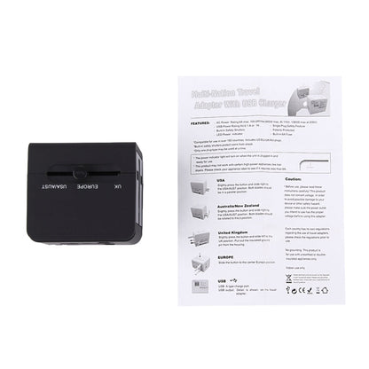 5V 2.1A Dual USB Power Socket Charger Adapter, UK / EU / US / AU Plug, 5V 2.1A