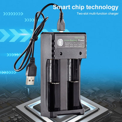 Dual Slot USB Charging Seat 3.7V Lithium Battery Charger