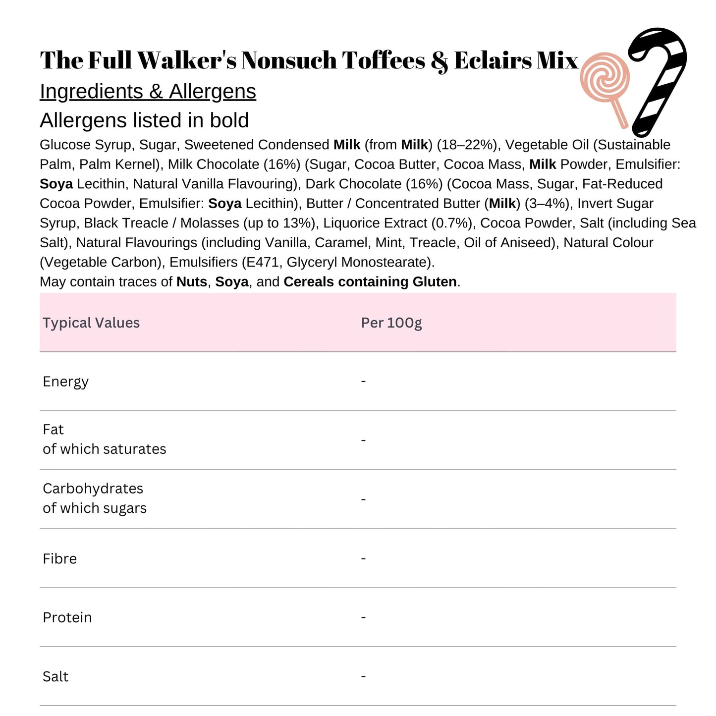 The Full Walker's Nonsuch Toffees & Eclairs Mix