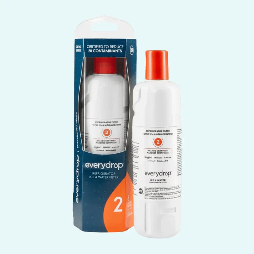 Genuine EveryDrop EDR2RXD1 Refrigerator Water Filter 2 Replacement for Whirlpool & KitchenAid – 1 to 4 Pack
