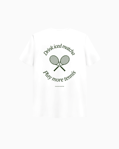 “Drink Iced Matcha, Play More Tennis” Shirt