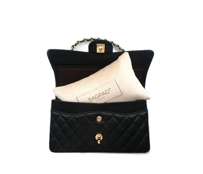 VELVET WITH GOLD LOGO PRINT BAGPADS