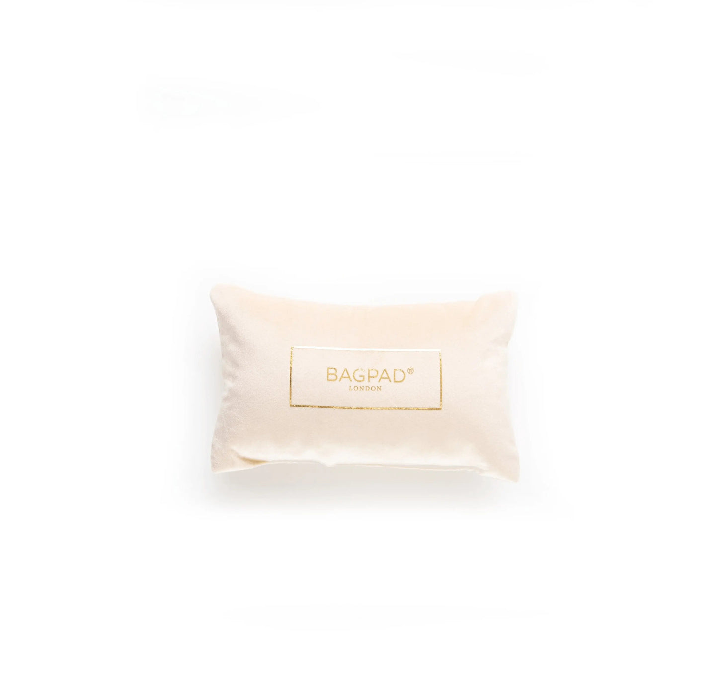 VELVET WITH GOLD LOGO PRINT BAGPADS