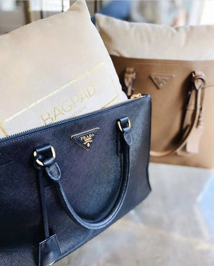 VELVET WITH GOLD LOGO PRINT BAGPADS