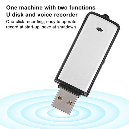 SK858 16GB Rechargeable Portable U-Disk Meeting Voice Recorder, 16GB