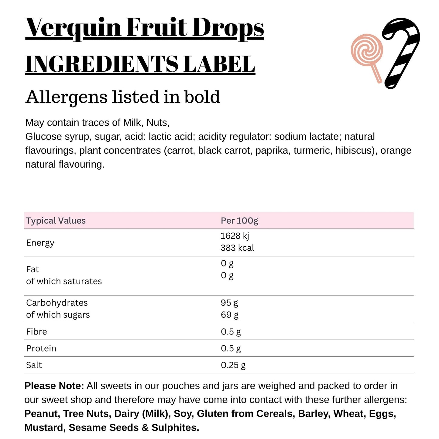 Verquin Fruit Drops