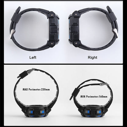 SKMEI 1258 Multifunctional Outdoor Sports Noctilucent Waterproof Wrist Watch, Size: S