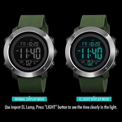 SKMEI 1426 Multifunctional Outdoor Fashion Noctilucent Waterproof White Machine Rubber Ring Digital Watch, White Machine Rubber Ring, 1426 White Machine Rubber Ring