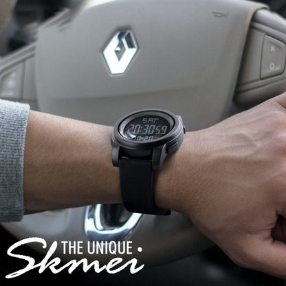 SKMEI 1257 Men Fashionable Outdoor 50m Waterproof Digital Watch Sports Wrist Watch