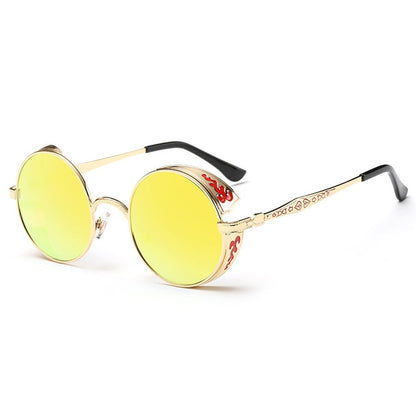 Retro Carved Round Sunglasses, Sunglasses#silver frame ice blue, Sunglasses#silver frame gray sheet, Sunglasses#silver frame white mercury, Sunglasses#rimmed gray tablets, Sunglasses#Tyrant gold box gold, Sunglasses#Gold frame gray sheet               ...