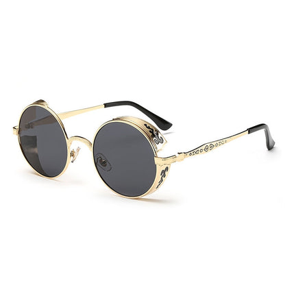Retro Carved Round Sunglasses, Sunglasses#silver frame ice blue, Sunglasses#silver frame gray sheet, Sunglasses#silver frame white mercury, Sunglasses#rimmed gray tablets, Sunglasses#Tyrant gold box gold, Sunglasses#Gold frame gray sheet               ...