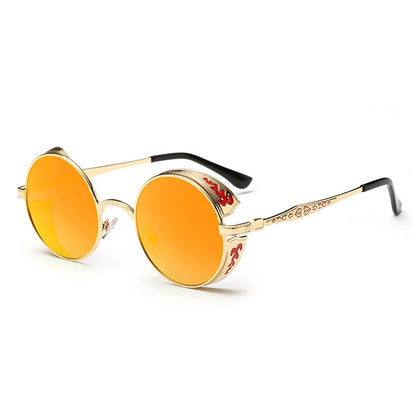 Retro Carved Round Sunglasses, Sunglasses#silver frame ice blue, Sunglasses#silver frame gray sheet, Sunglasses#silver frame white mercury, Sunglasses#rimmed gray tablets, Sunglasses#Tyrant gold box gold, Sunglasses#Gold frame gray sheet               ...