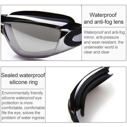 High-definition Waterproof Fogproof Swimming Goggles with Swimming Cap, Swimming Goggles with Cap (Black), Swimming Goggles with Cap (Pink), Swimming Goggles with Cap (Blue)