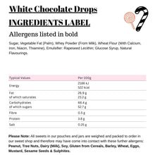 White Chocolate Drops