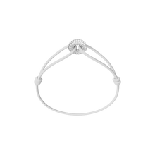 Mini Silver Soho Pavé Cord Bracelet