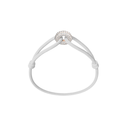 Rose Soho Pavé Cord Bracelet