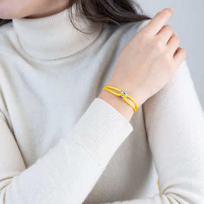 Silver Soho Cord Bracelet