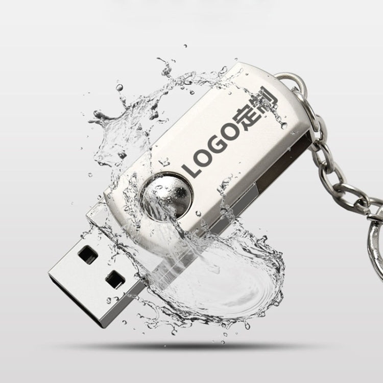 MicroDrive 64GB USB 2.0 Creative Personality Metal U Disk with Keychain, 64GB