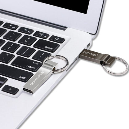 MicroDrive 4GB USB 2.0 Metal Keychain U Disk, 4GB