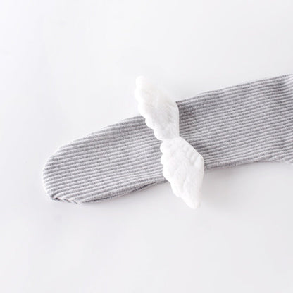 Infant Baby Cute Angel Wings Base Socks, white_80, white_90, 66, 73, 80, 90, white Plus Velvet_66, white Plus Velvet_73, white Plus Velvet_80, white Plus Velvet_90