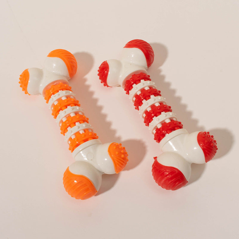 TUGME Interactive Dog Toy For Small Breeds Bone Shaped Puppy Chew Toys For Teething