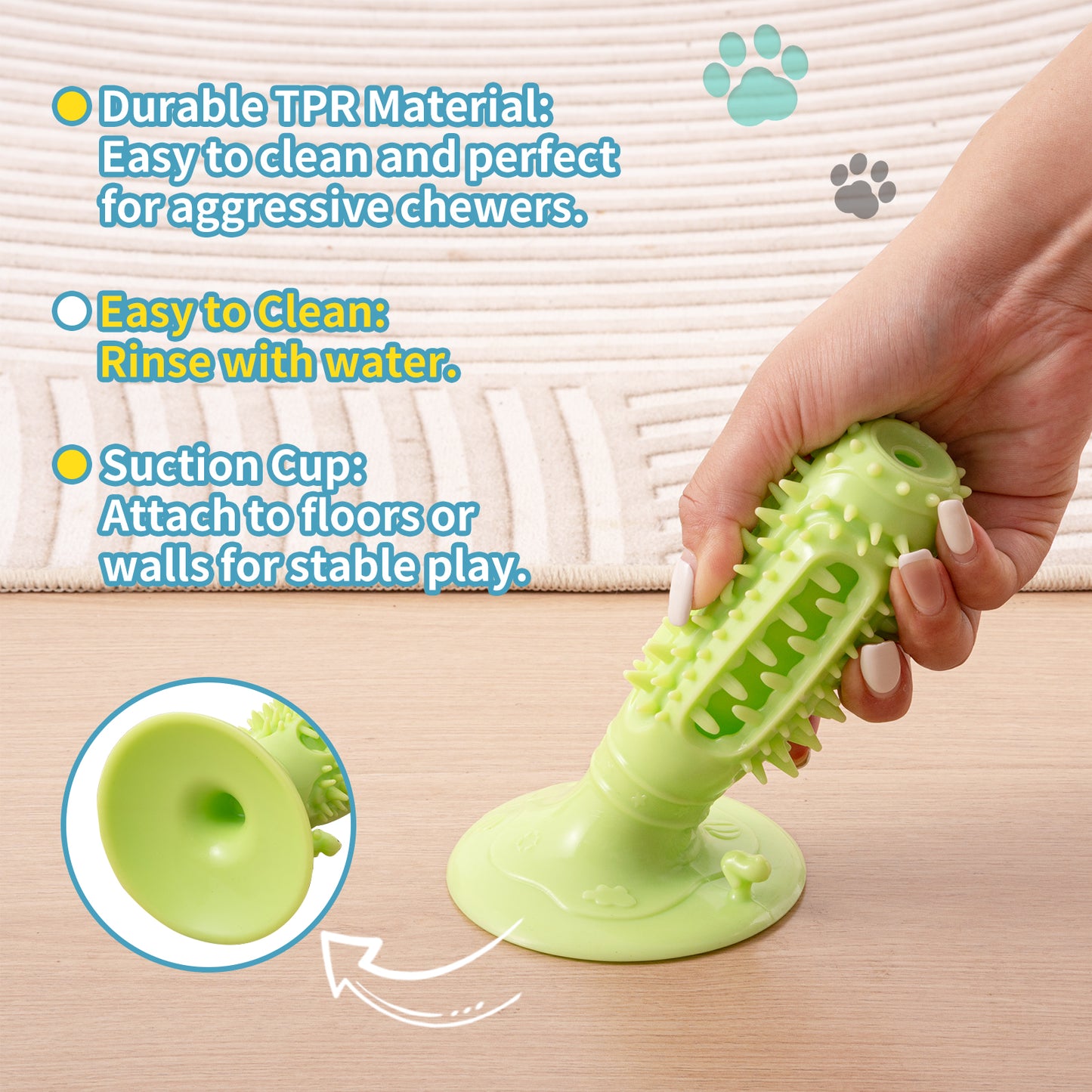 TUGME Different Functions Interactive Balls For Dogs Squeaky Dog Balls Toys And Puppy Teething Chew Toy Balls For Small Dogs Dog Balls For Clean Teeth And Training 4Pcs