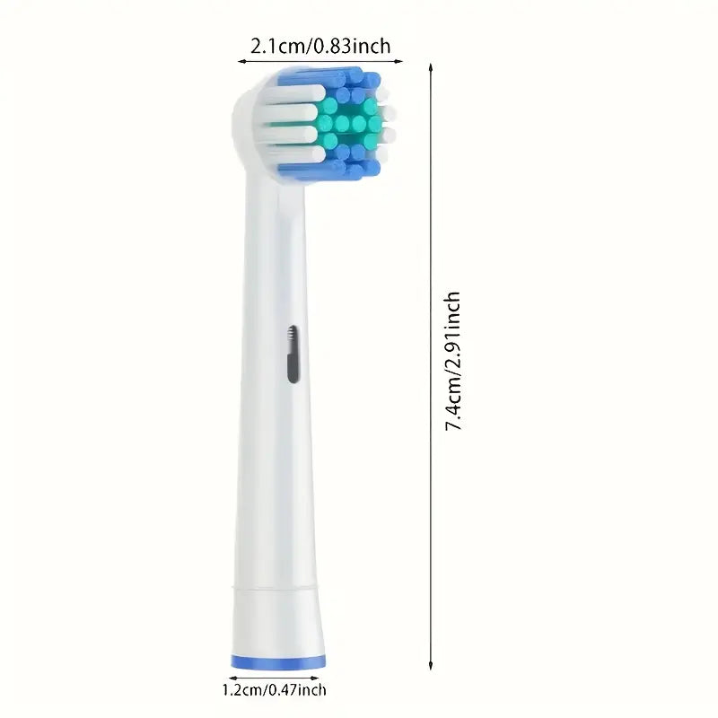 Pack of 20 Replacement Toothbrush Heads Compatible With Oral-B, Electric Toothbrush Heads Brush Heads Suitable For Oral B Replacement Heads Refill Pro 500/1000/1500/3000/3757/5000/7000/7500/8000