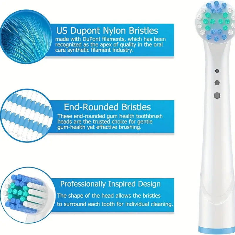 Pack of 16 oral\ b Professional Electric Toothbrush Heads Replacement, for Oral-B 7000/Pro 1000/9600/5000/3000/8000 Adult White, 1pc (16 Pack)