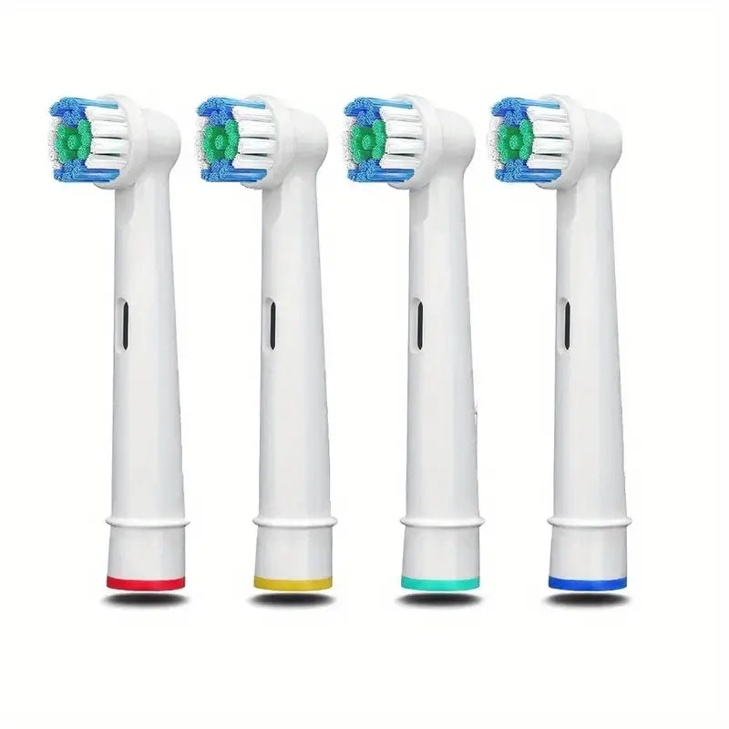 Pack of 4 Toothbrush Heads Brush Heads Suitable For Oral B Replacement Heads Refill Pro 500/1000/1500/3000/3757/5000/7000/7500/8000