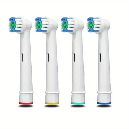 Pack of 4 Toothbrush Heads Brush Heads Suitable For Oral B Replacement Heads Refill Pro 500/1000/1500/3000/3757/5000/7000/7500/8000