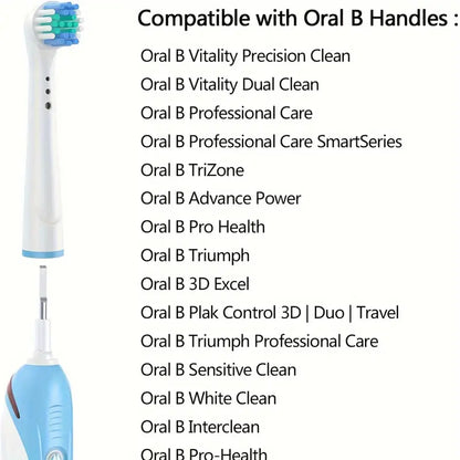 Pack of 16 oral\ b Professional Electric Toothbrush Heads Replacement, for Oral-B 7000/Pro 1000/9600/5000/3000/8000 Adult White, 1pc (16 Pack)