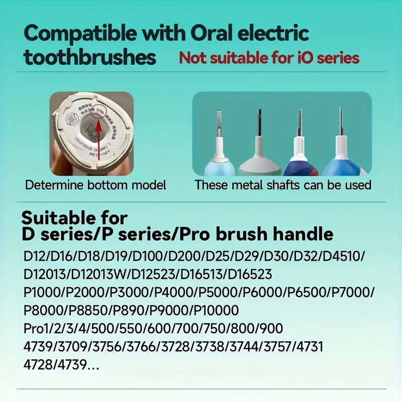Pack of 12 Replacement Toothbrush Heads Compatible With Oral-B, Electric Toothbrush Heads Brush Heads Suitable For Oral B Replacement Heads Refill Pro 500/1000/1500/3000/3757/5000/7000/7500/8000