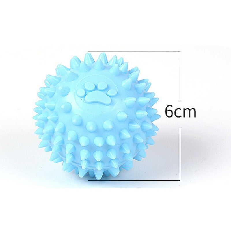 TUGME Dog Chewing Toy Interactive Rubber Ball For Small Large Dog Cat Pet Tooth Cleaning Indestructible Footprint Ball Pet Accessories
