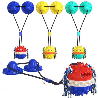 Strengthen Single And Double Sucker Leaking Ball Dog Toy