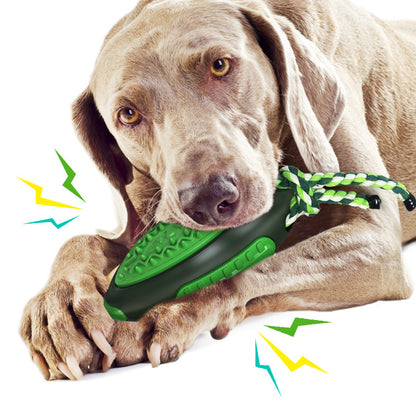 TUGME  Voice Leaky Molars Rugby Dog Toy