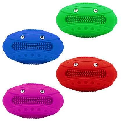 TUGME Creative Frog Rugby Water Floating Dog Toy Sound