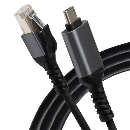 Maplin USB-C to RJ45 Ethernet Cable - Black