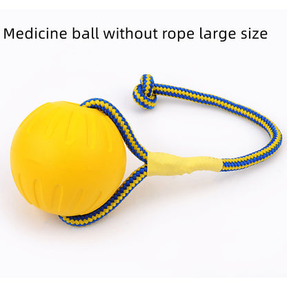 TUGME EVA Floating Pet Dog Training  Ball Puppy Bite Resistant Ball With Rope Pet Training Ball Chew Toys For Pet Supplies