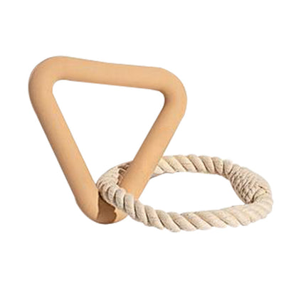 TUGME Exquisite Large Triangular Pull Ring, Bite-resistant And Wear-resistant Cotton Rope Pull Ring Toy Fully Interacts With Pets
